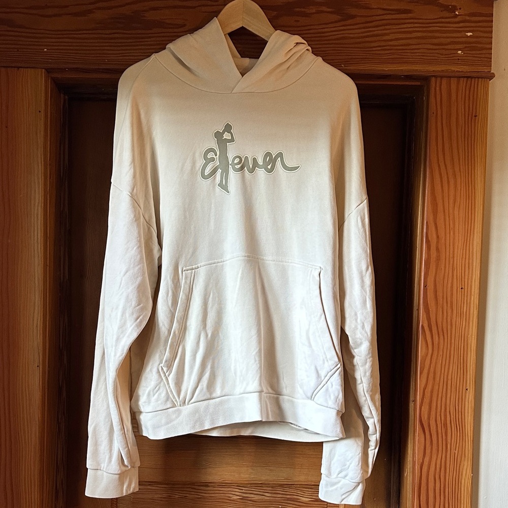 Adidas “Eleven” Trae Young Basketball Cream Hoodie Sweater